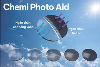 Tròng kính đổi màu Chemi Photo Aid