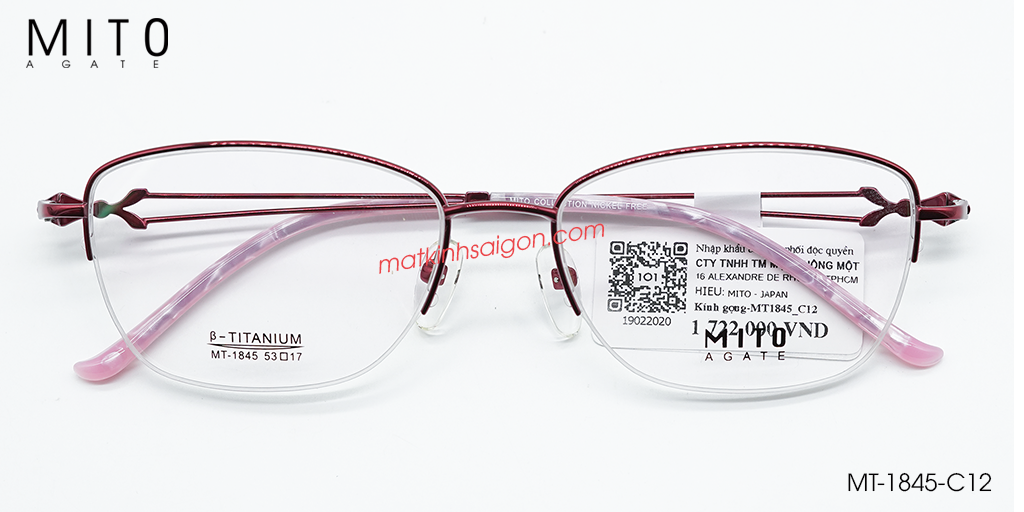 Gọng Kính B-Titanium MITO MT1845-C12 - Hover