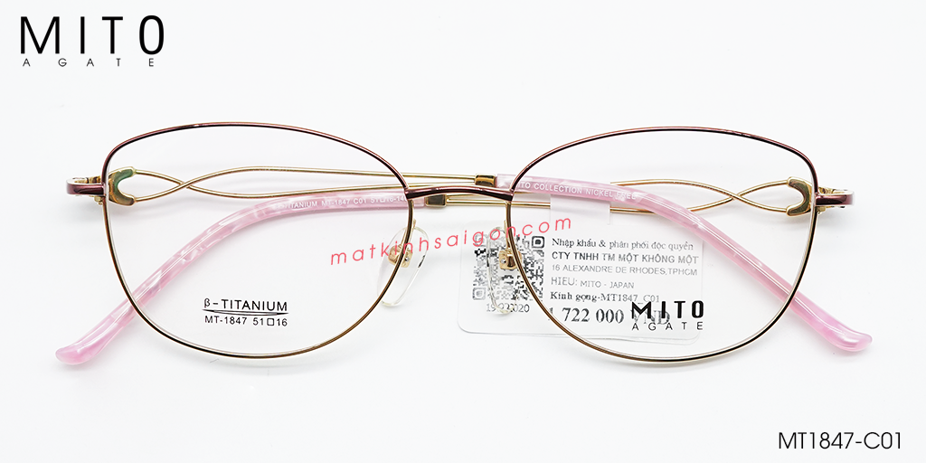 Gọng Kính B-Titanium MITO MT1847-C01 - Hover