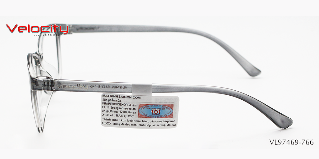GỌNG KÍNH NHỰA NỮ VELOCITY VL97469-766 - Hình 5