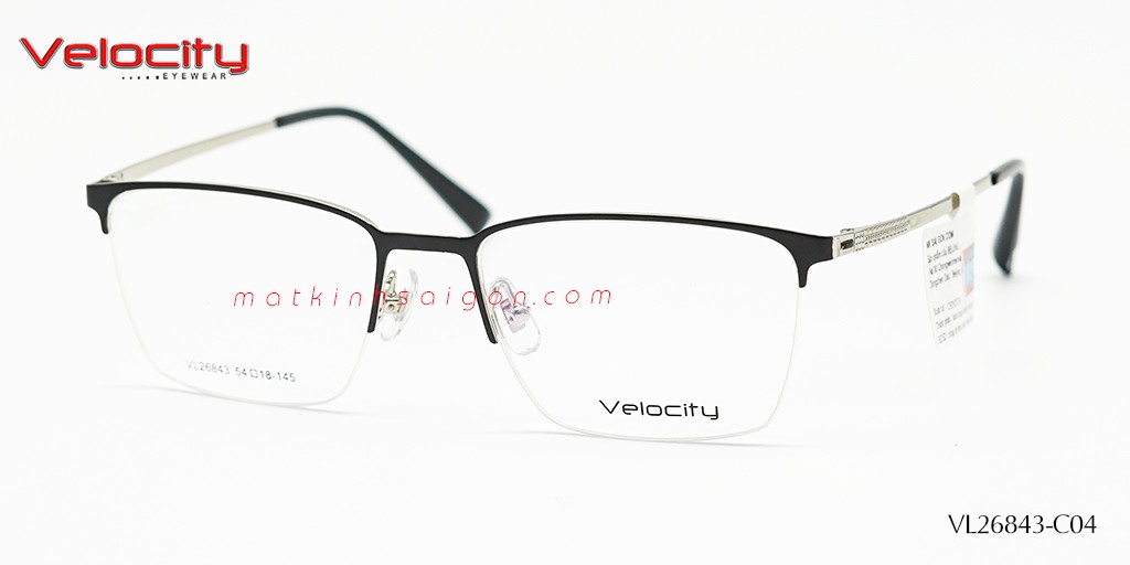 GỌNG KÍNH HỢP KIM VELOCITY VL26843-C04