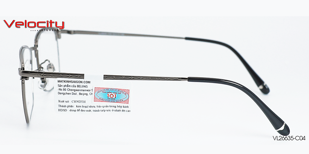 GỌNG KÍNH HỢP KIM VELOCITY VL26635-C04 - Hình 5