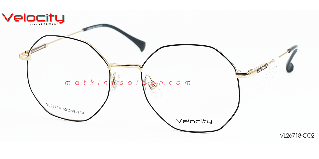 GỌNG KÍNH HỢP KIM VELOCITY VL26718-CO2