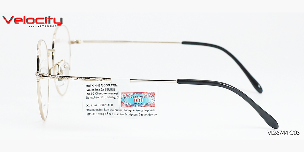 GỌNG KÍNH HỢP KIM VELOCITY VL26744-C03 - Hình 4