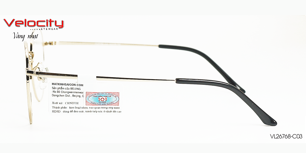 GỌNG KÍNH HỢP KIM VELOCITY VL26768-C03 - Hình 5