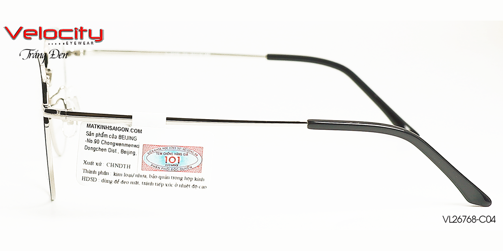 GỌNG KÍNH HỢP KIM VELOCITY VL26768-C04 - Hình 5