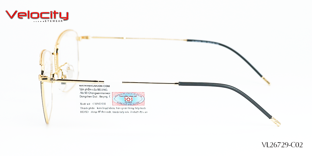 GỌNG KÍNH HỢP KIM VELOCITY VL26729-C02 - Hình 5