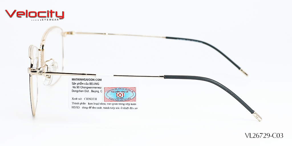 GỌNG KÍNH HỢP KIM VELOCITY VL26729-C03 - Hình 5
