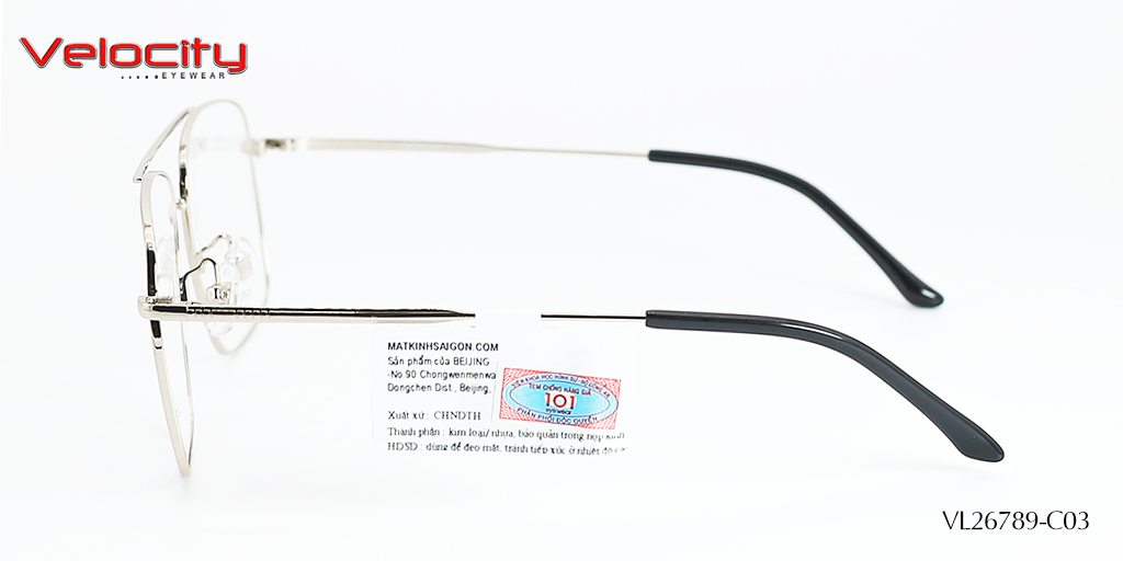 GỌNG KÍNH HỢP KIM VELOCITY VL26789-C03 - Hình 5