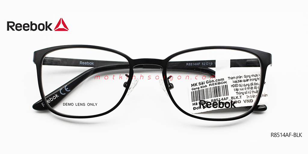 Gọng Kính Hợp Kim Reebok R8514AF-BLK - Hover