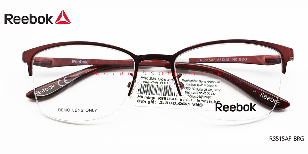Gọng Kính Hợp Kim Reebok R8515AF-BRG - Hover