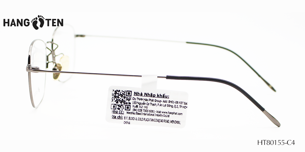 Gọng Kính Hợp Kim HangTen HT80155 C4 - Hình 5