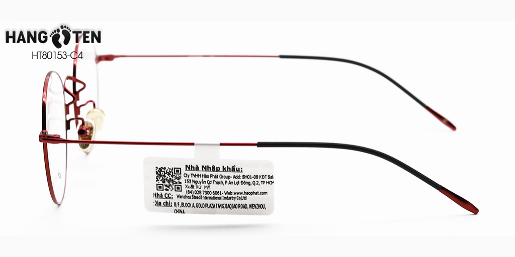Gọng Kính Hợp Kim HangTen HT80153 C4 - Hình 5