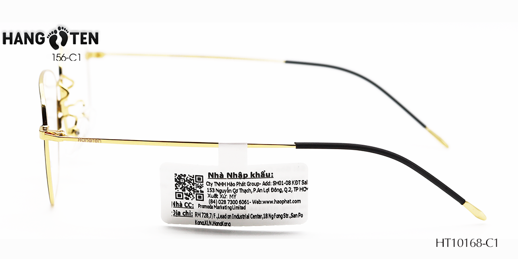 Gọng Kính Hợp Kim HangTen HT10168 C1 - Hình 5