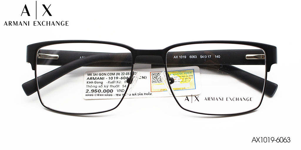 Gọng Kính Hợp Kim Armani Exchange AX1019-6030 - Hover