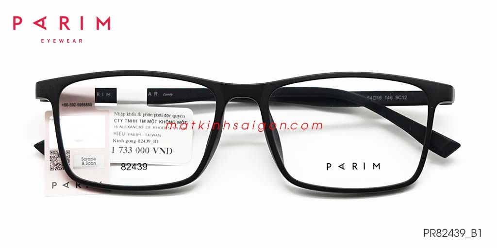 Gọng Kính Parim PR82439 B1 - Hover