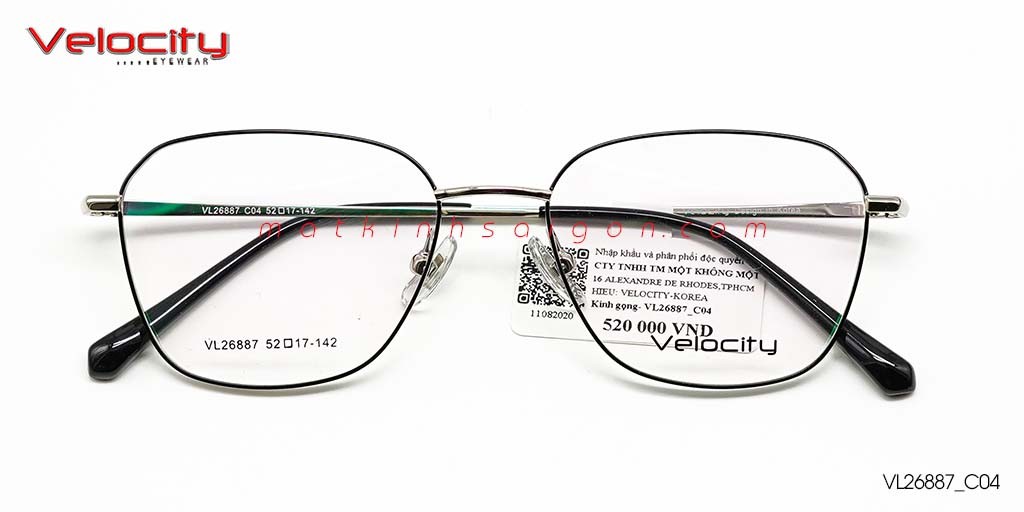 GỌNG KÍNH HỢP KIM VELOCITY VL26887_C04 - Hover