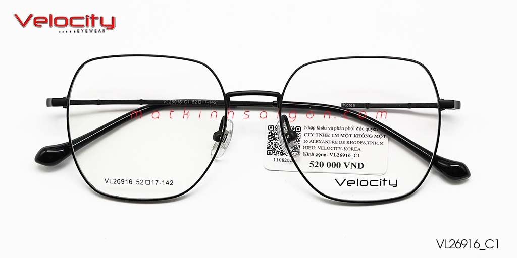 GỌNG KÍNH HỢP KIM VELOCITY VL26916_C1 - Hover