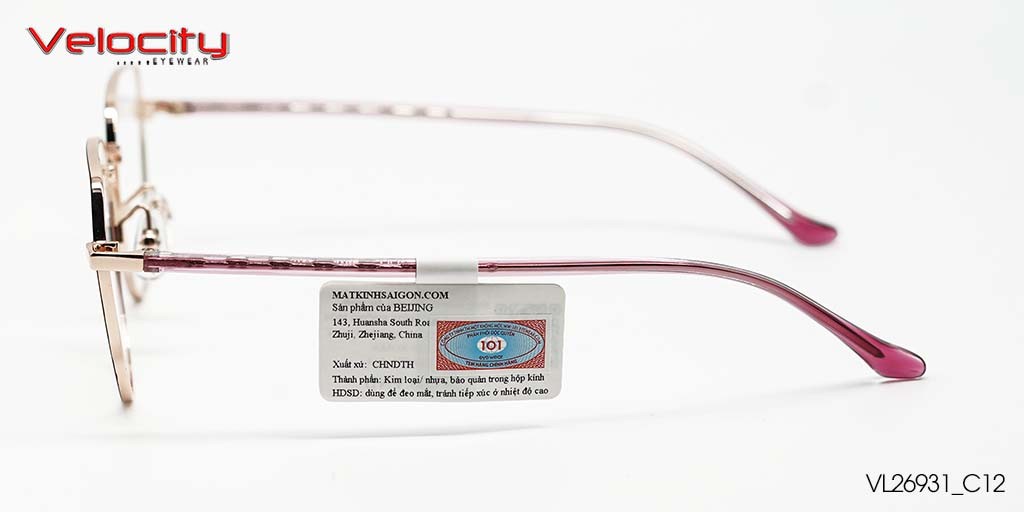 GỌNG KÍNH HỢP KIM VELOCITY VL26931_C12 - Hình 5