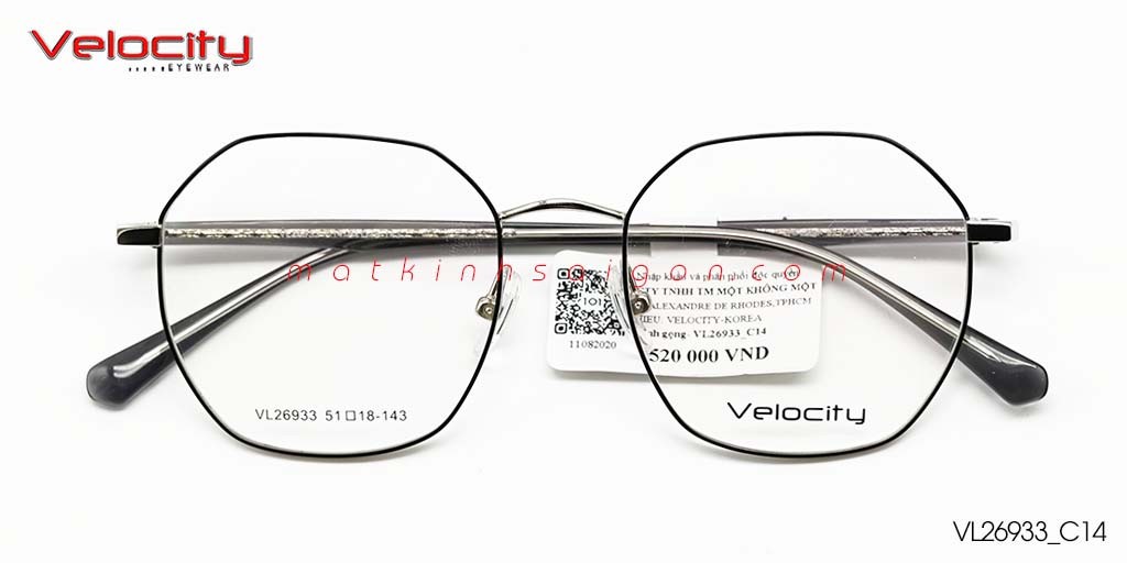 GỌNG KÍNH HỢP KIM VELOCITY VL26933_C14 - Hover