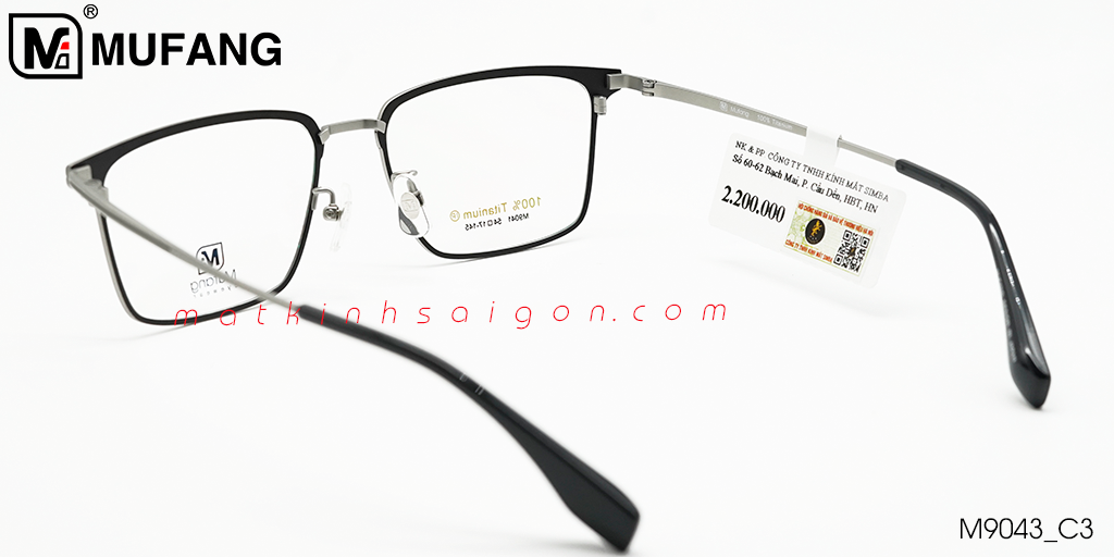 Gọng Kính B-Titanium Mufang M9041 C3 - Hình 5