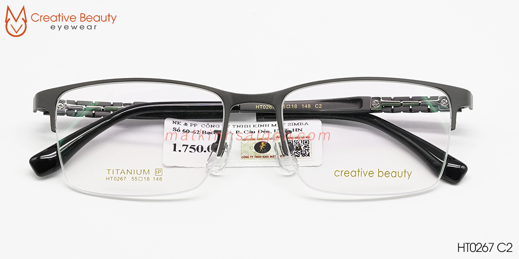 GỌNG KÍNH CREATIVE BEAUTY HT0267 C2