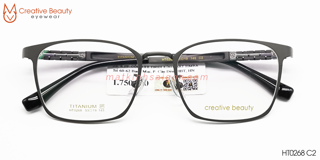 GỌNG KÍNH CREATIVE BEAUTY HT0268 C2 - Hover