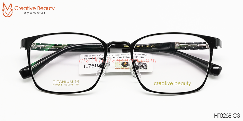 GỌNG KÍNH CREATIVE BEAUTY HT0268 C3 - Hover