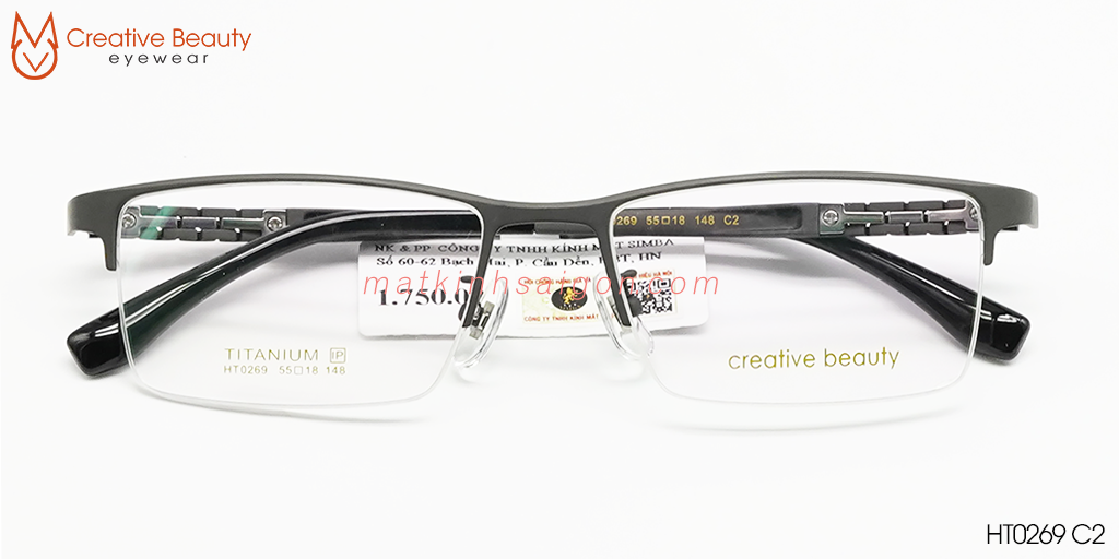 GỌNG KÍNH CREATIVE BEAUTY HT0269 C2 - Hover