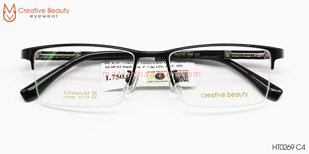 GỌNG KÍNH CREATIVE BEAUTY HT0269 C4 - Hover