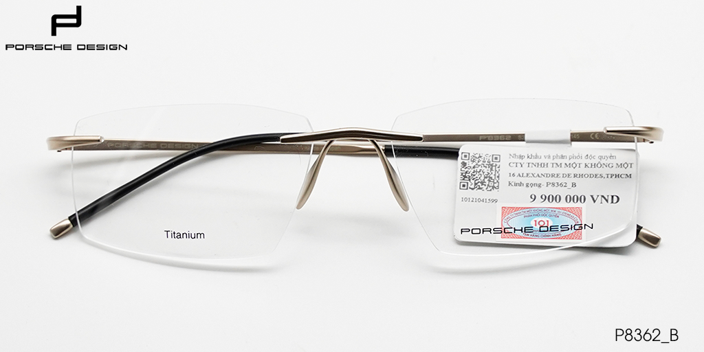 GỌNG KÍNH KHOAN PORSCHE DESIGN P8362 A - Hover