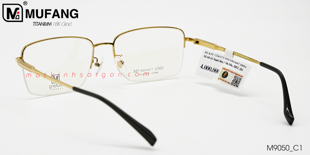 Gọng Kính Titanium Mufang M9050 C1 - Hình 5