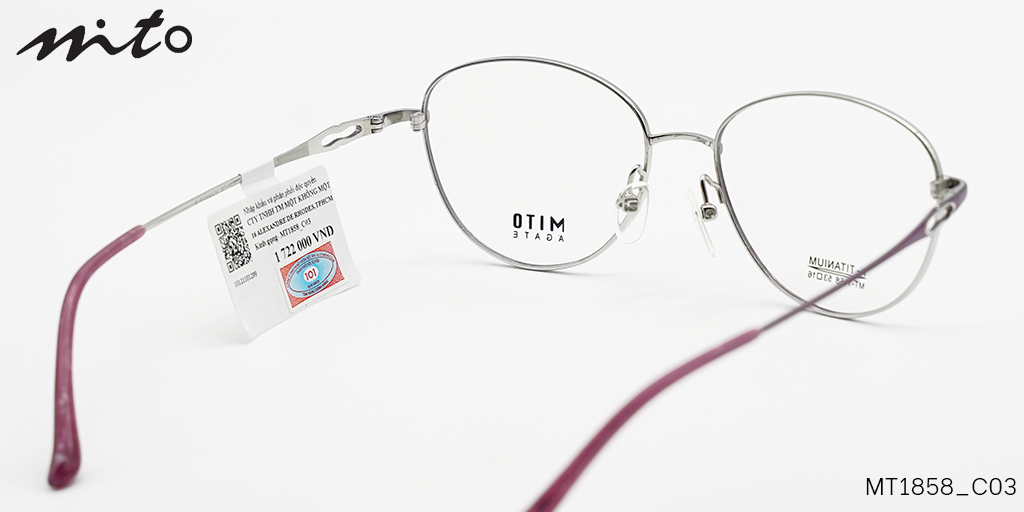 Gọng Kính Nữ Mito B-Titanium MT1858_C03 - Hình 5