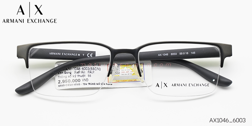 Gọng Kính Hợp Kim Armani Exchange AX1046_6003 - Hover