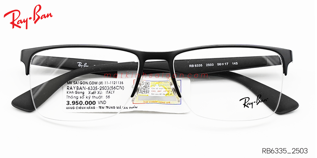 Gọng Kính Hợp Kim Metal RayBan RB6335_2503 - Hover