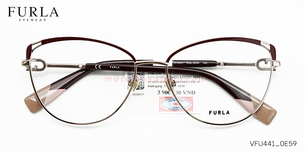 Gọng Kính Furla VFU441 0E59 - Hover