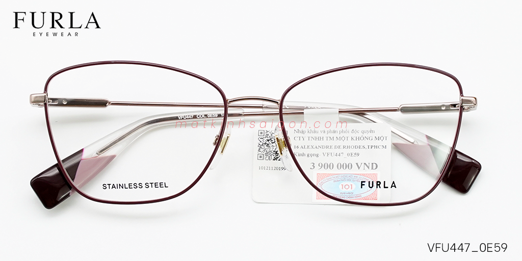Gọng Kính Furla VFU447 0E59 - Hover