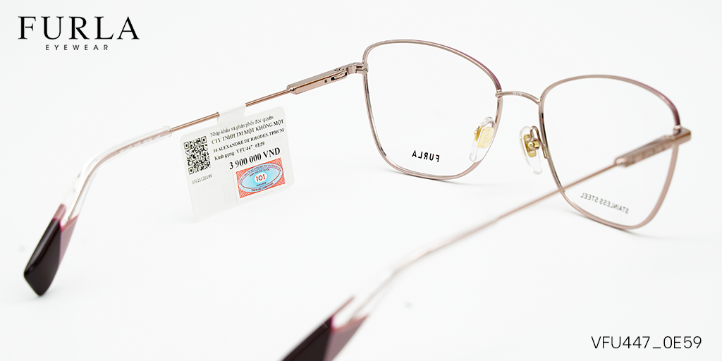 Gọng Kính Furla VFU447 0E59 - Hình 4