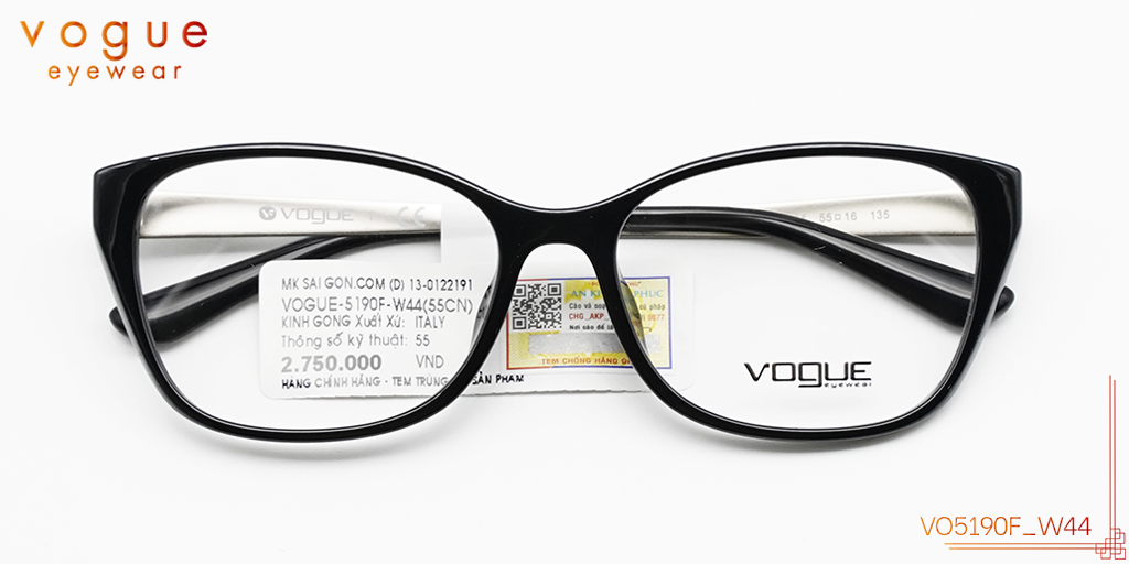 Gọng Kính Nhựa Hợp Kim Vogue VO5190F_W44 - Hover
