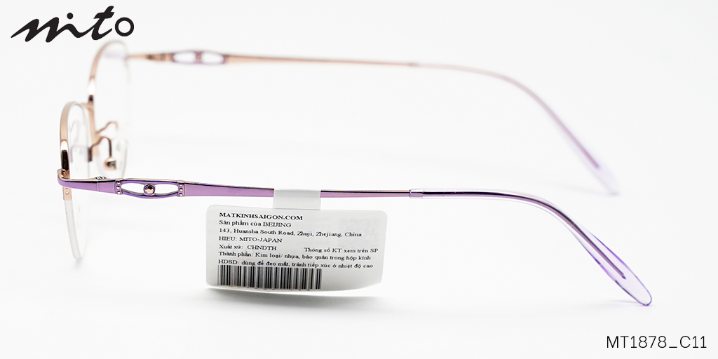 Gọng Kính Mito Pure-Titanium MT1878_C11 - Hình 6