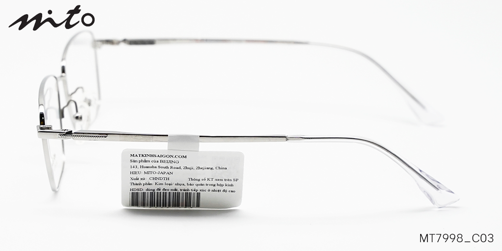 Gọng Kính Mito Pure-Titanium MT7998_C03 - Hình 6