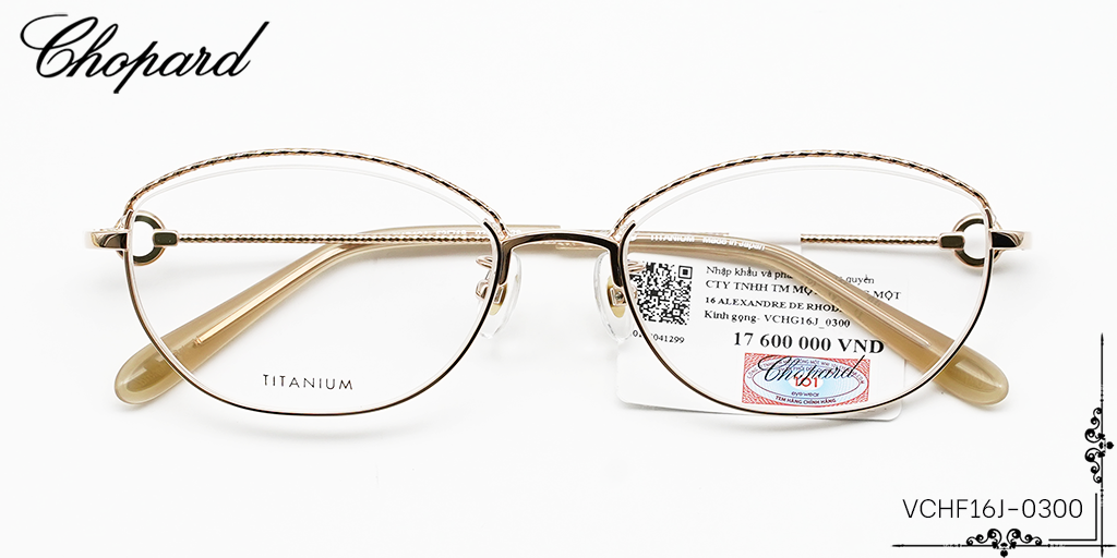 Gọng Kính Chopard VCHF16J 0300 - Hover