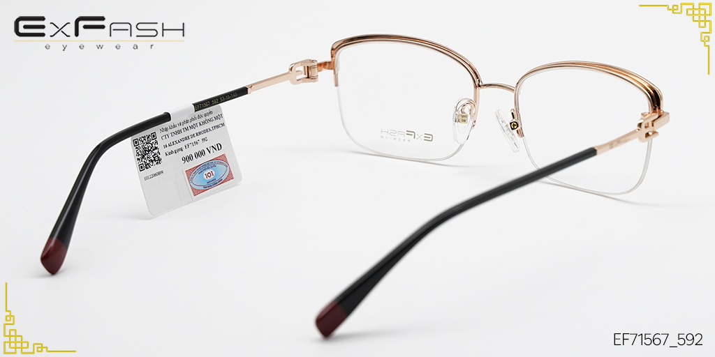 Gọng Kính Hợp Kim Exfash EF71567_592 - Hình 4