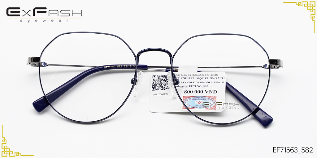 Gọng Kính Hợp Kim Exfash EF71563_582 - Hover