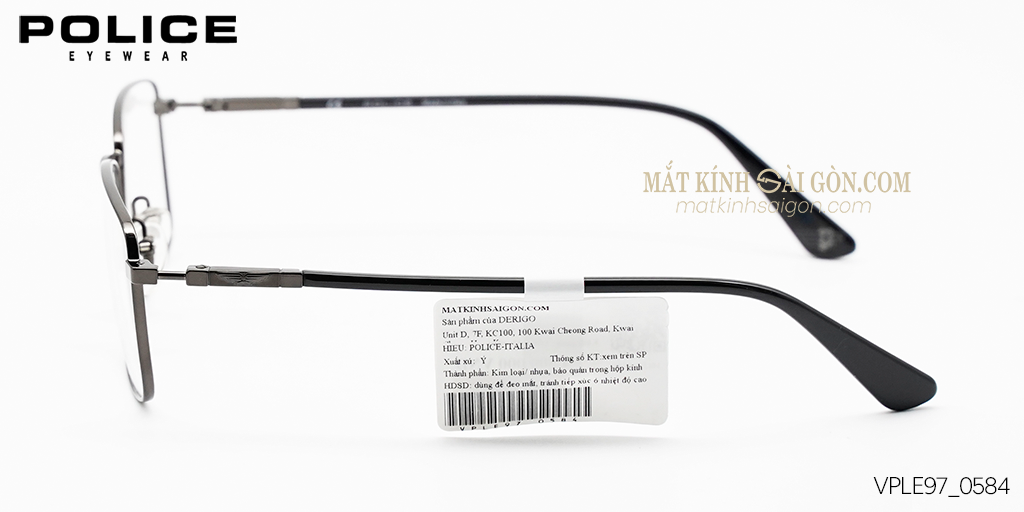 Gọng Kính Police VPLF97 0584 - Hình 6