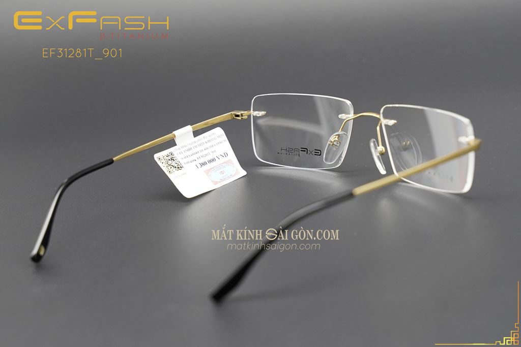 Gọng Kính Khoan Exfash EF31281T 901 - Hình 4
