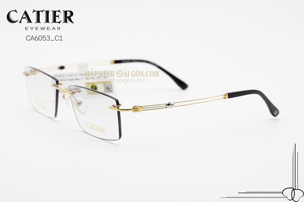 Gọng Kính Khoan Catier CA6053 C1 - Hình 6