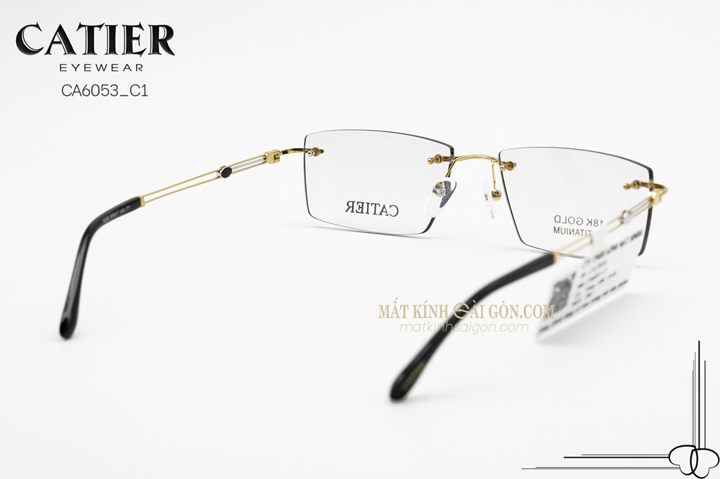Gọng Kính Khoan Catier CA6053 C1 - Hình 5