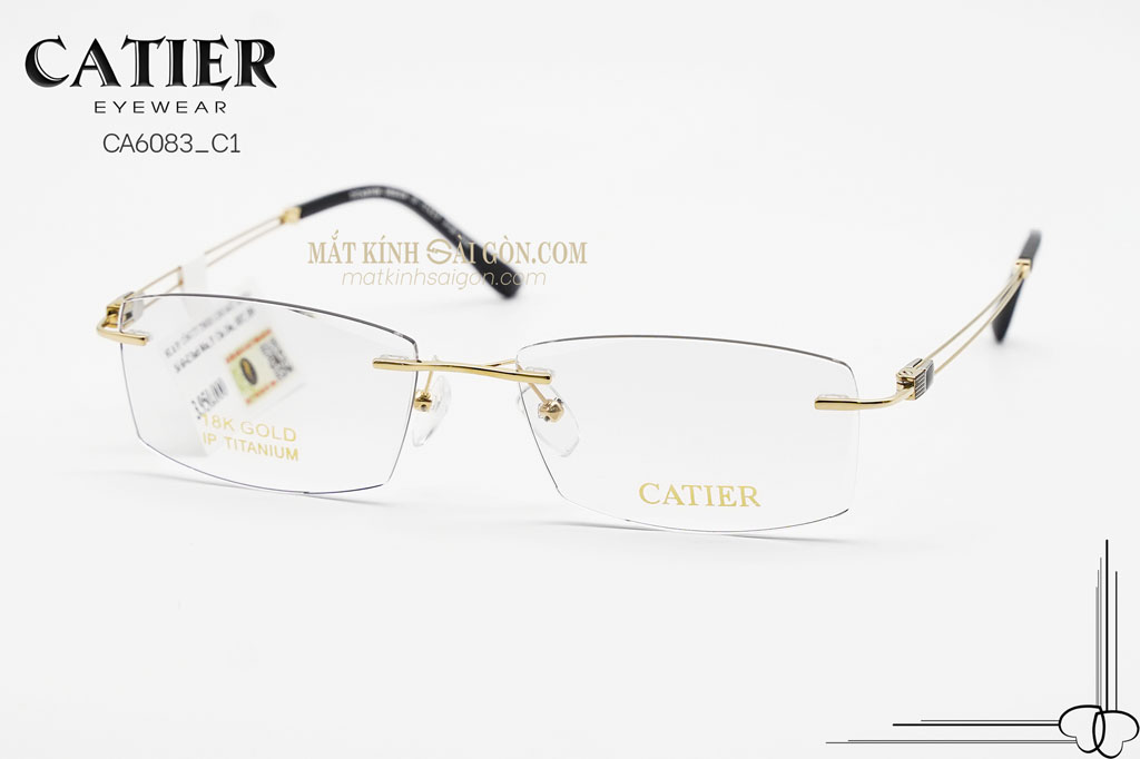 Gọng Kính Khoan Catier CA6083 C1