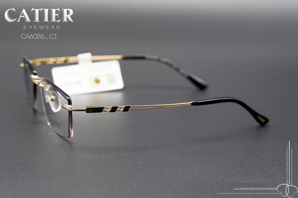 Gọng Kính Khoan Catier CA6086 C1 - Hình 4